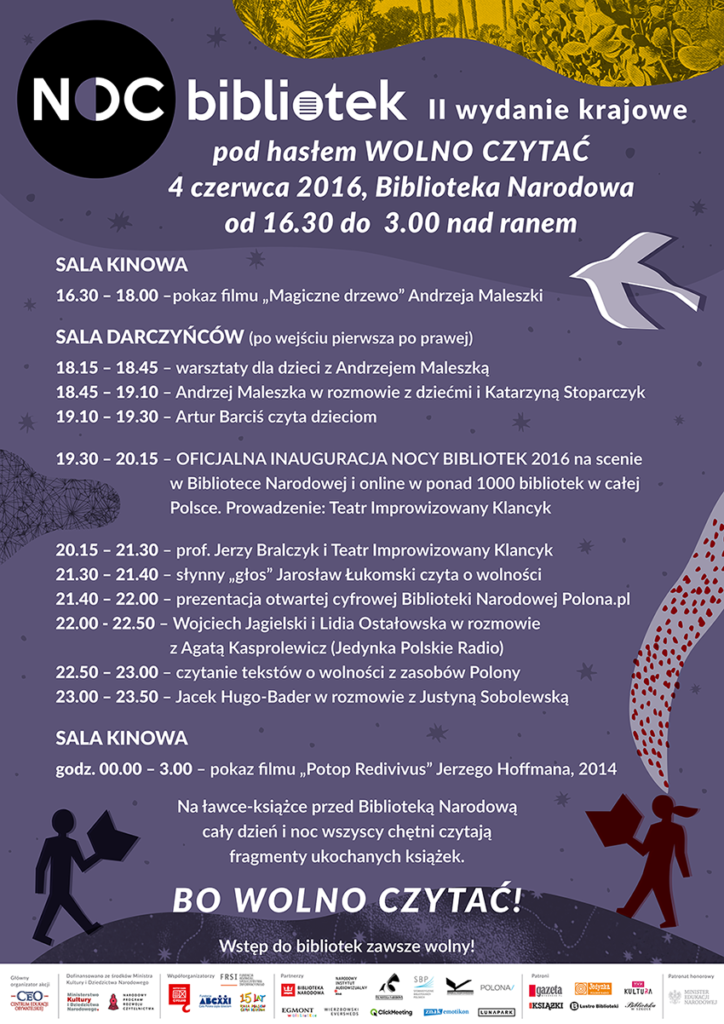 Program Nocy Bibliotek w Bibliotece Narodowej_4 czerwca